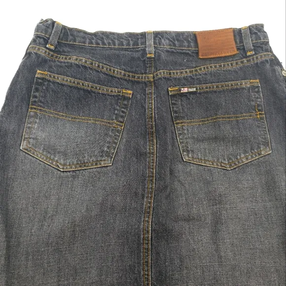 Women's Ralph Lauren Denim Knee Jean Skirt Size 12