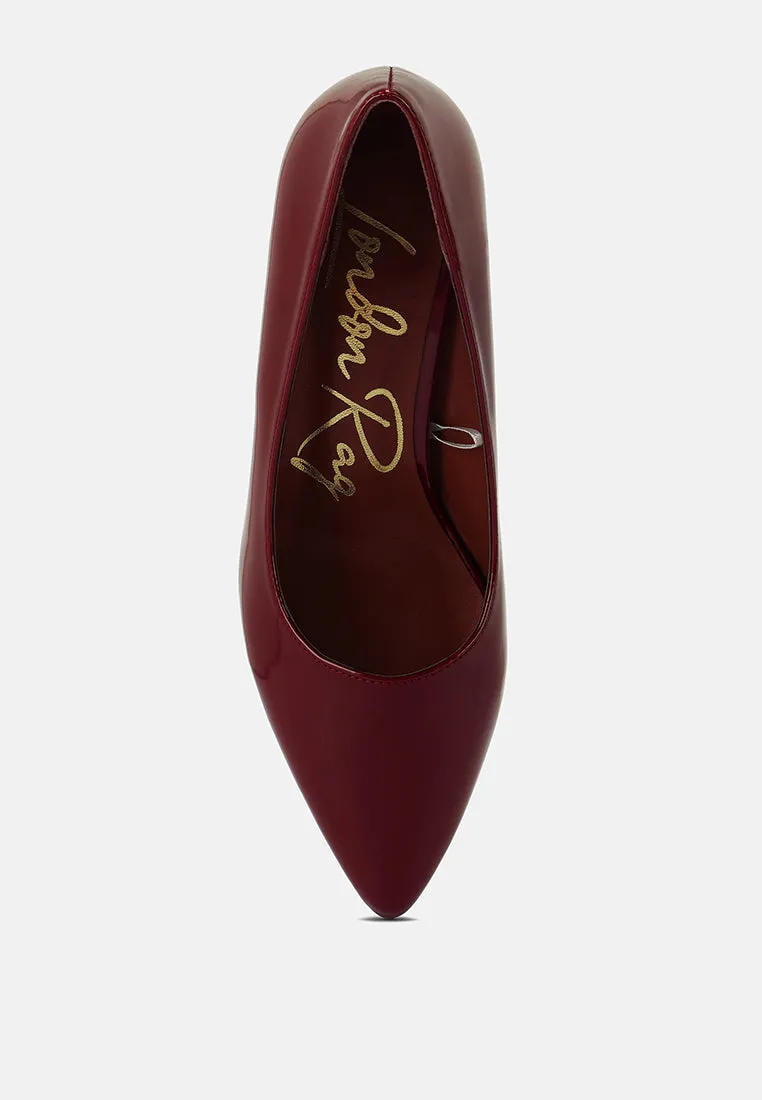 Zaila Metallic Accent Block Heel Pumps By RAG