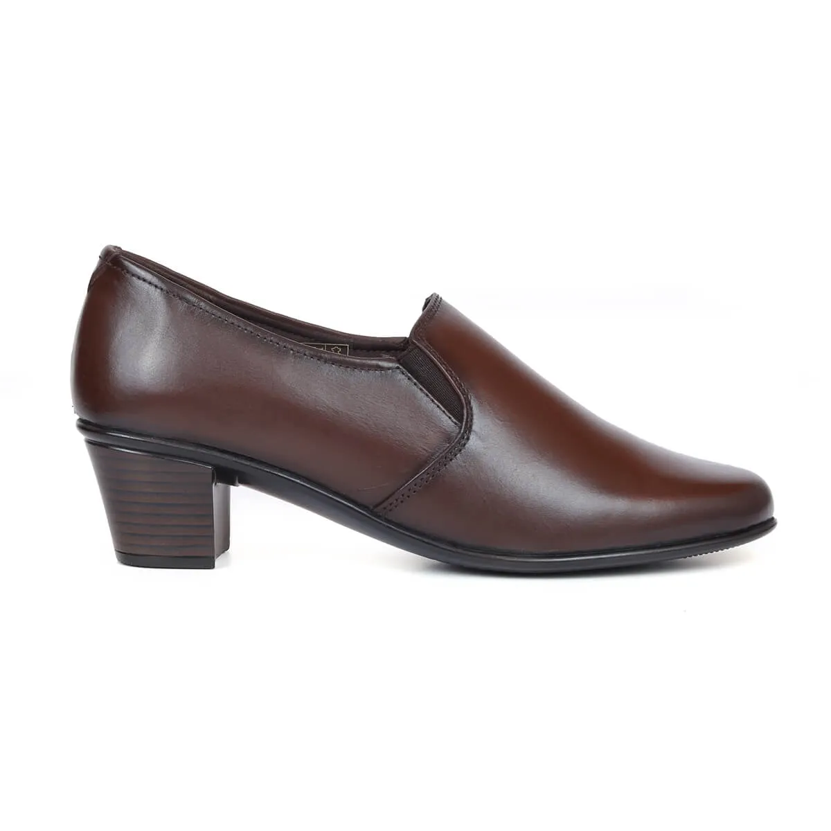 Zoom Shoes Genuine Leather Formal Bellies For Women With Block Heel L-005