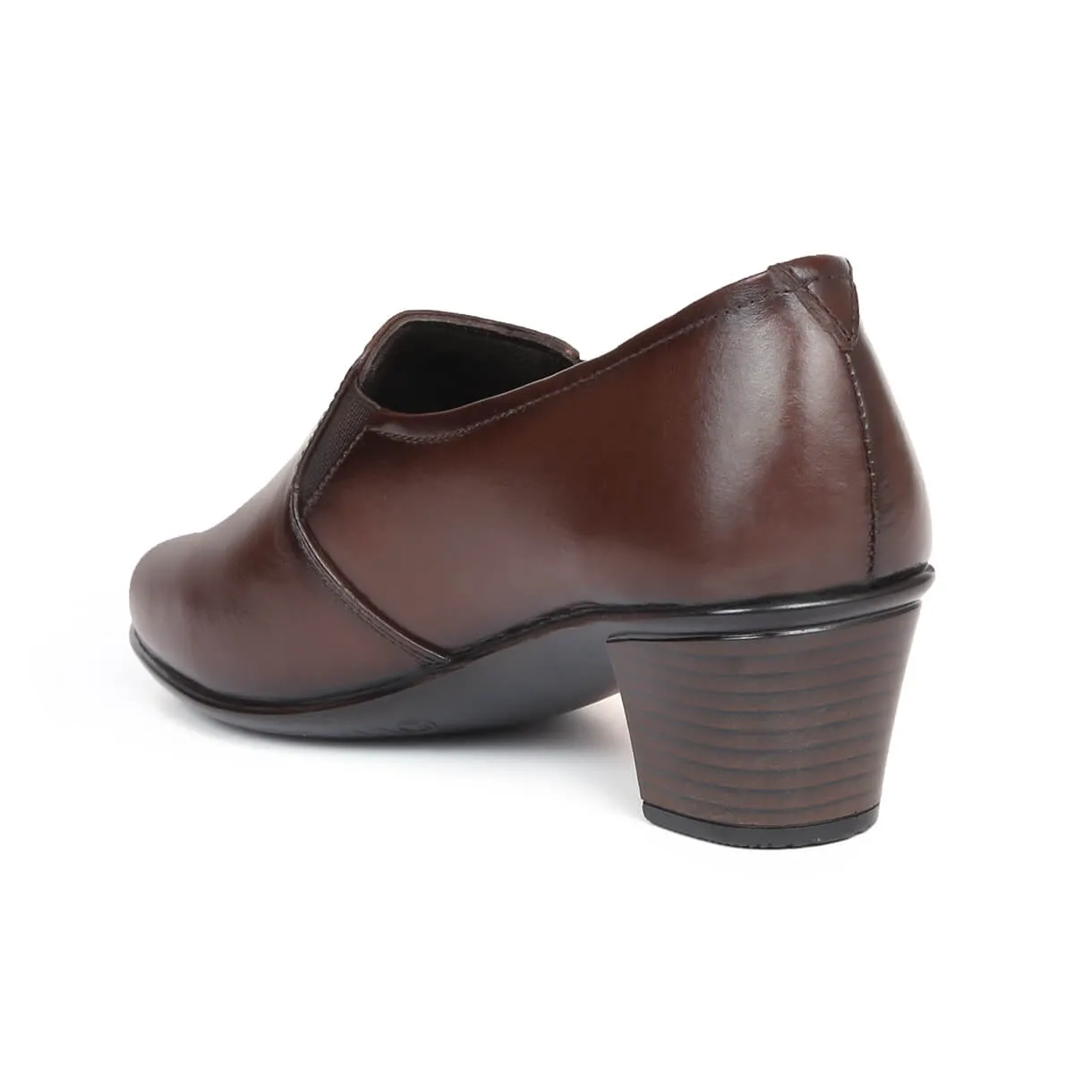 Zoom Shoes Genuine Leather Formal Bellies For Women With Block Heel L-005