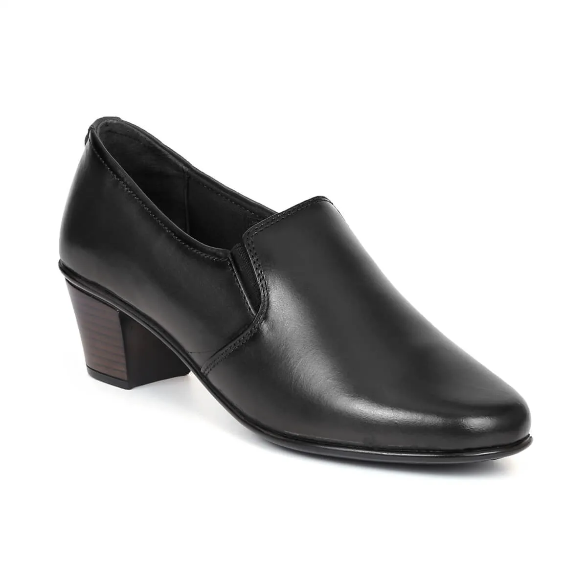 Zoom Shoes Genuine Leather Formal Bellies For Women With Block Heel L-005