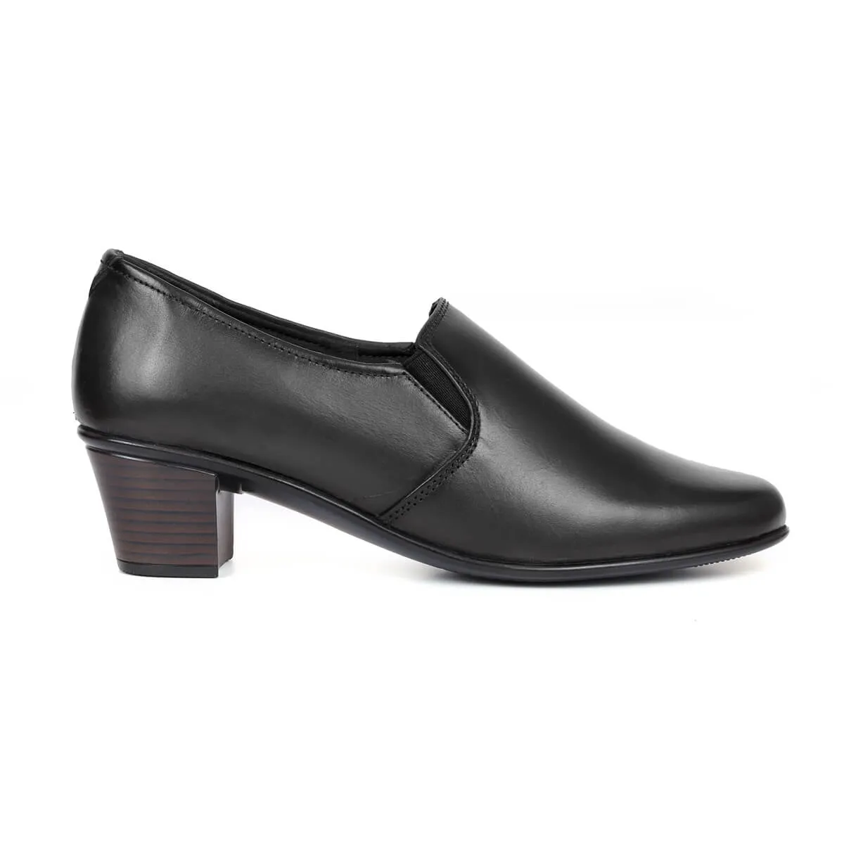 Zoom Shoes Genuine Leather Formal Bellies For Women With Block Heel L-005